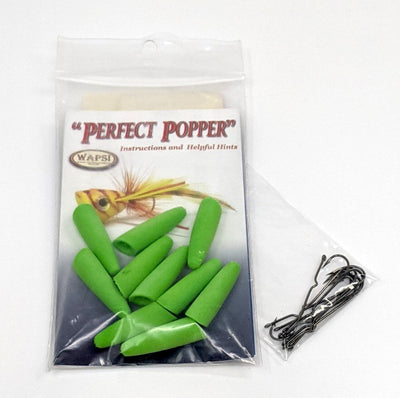Perfect Popper Pencil Poppers w/ Hooks Chartreuse / #4 Chenilles, Body Materials
