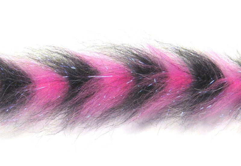 Polar Fiber Brush Hot Pink/Black / 1.5" Chenilles, Body Materials