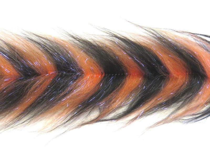 Polar Fiber Brush Orange/Black / 1.5" Chenilles, Body Materials