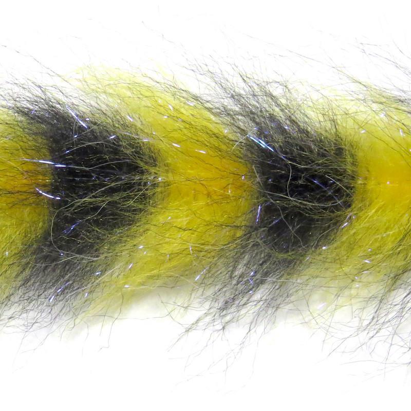 Polar Fiber Brush Yellow/Black / 3" Chenilles, Body Materials