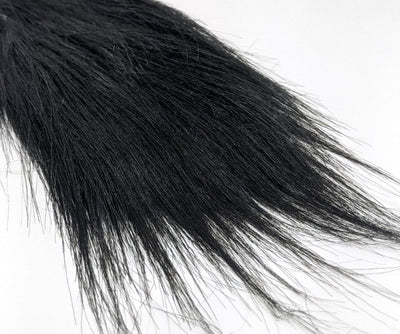 Premium Craft Fur Black Hair, Fur