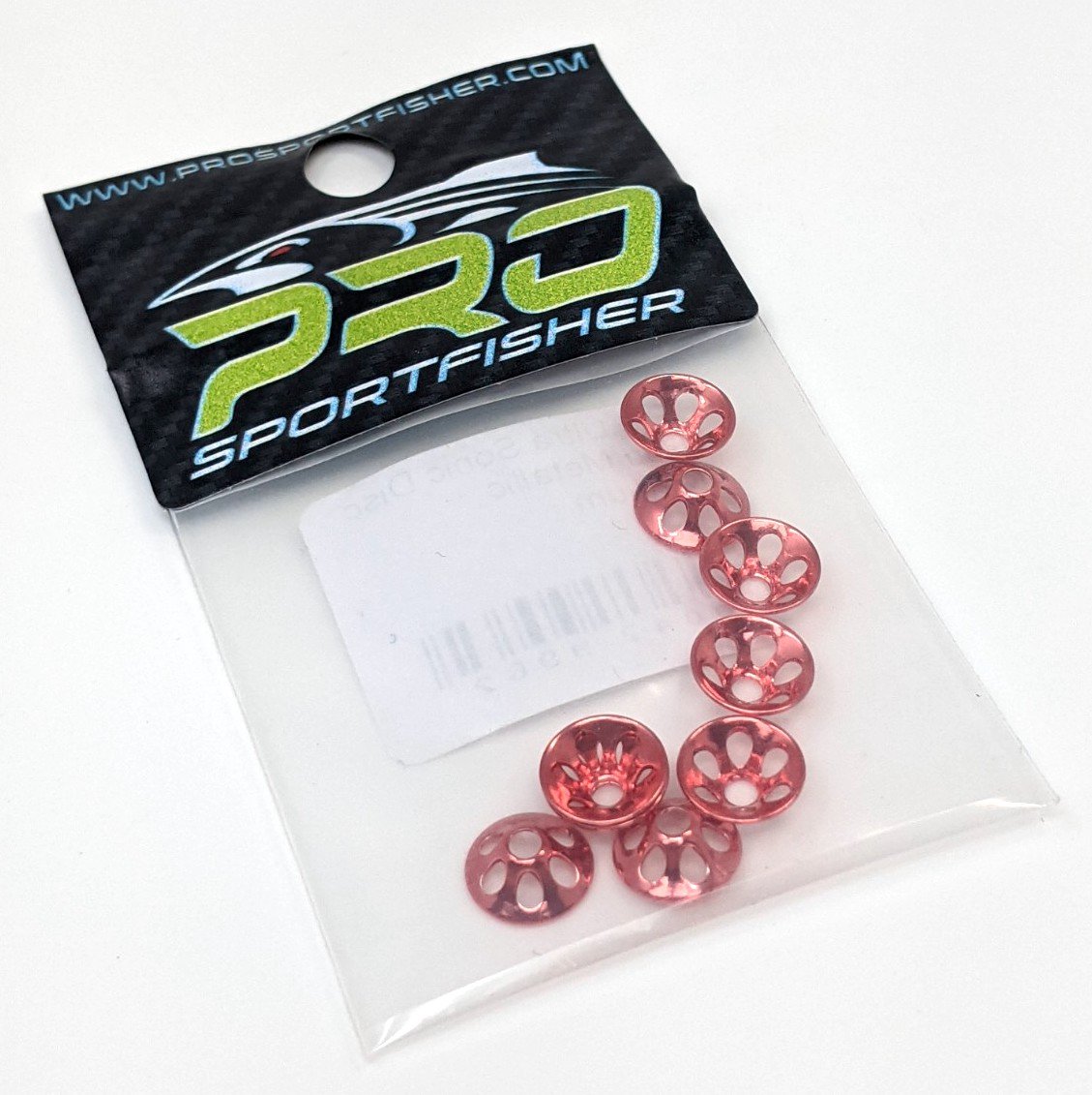 Pro Ultra Sonic Disc Red Metallic / Medium Beads, Eyes, Coneheads