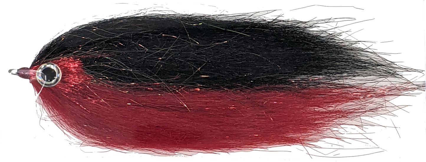 Rainy's CF Baitfish Black/Red / 2/0 Flies