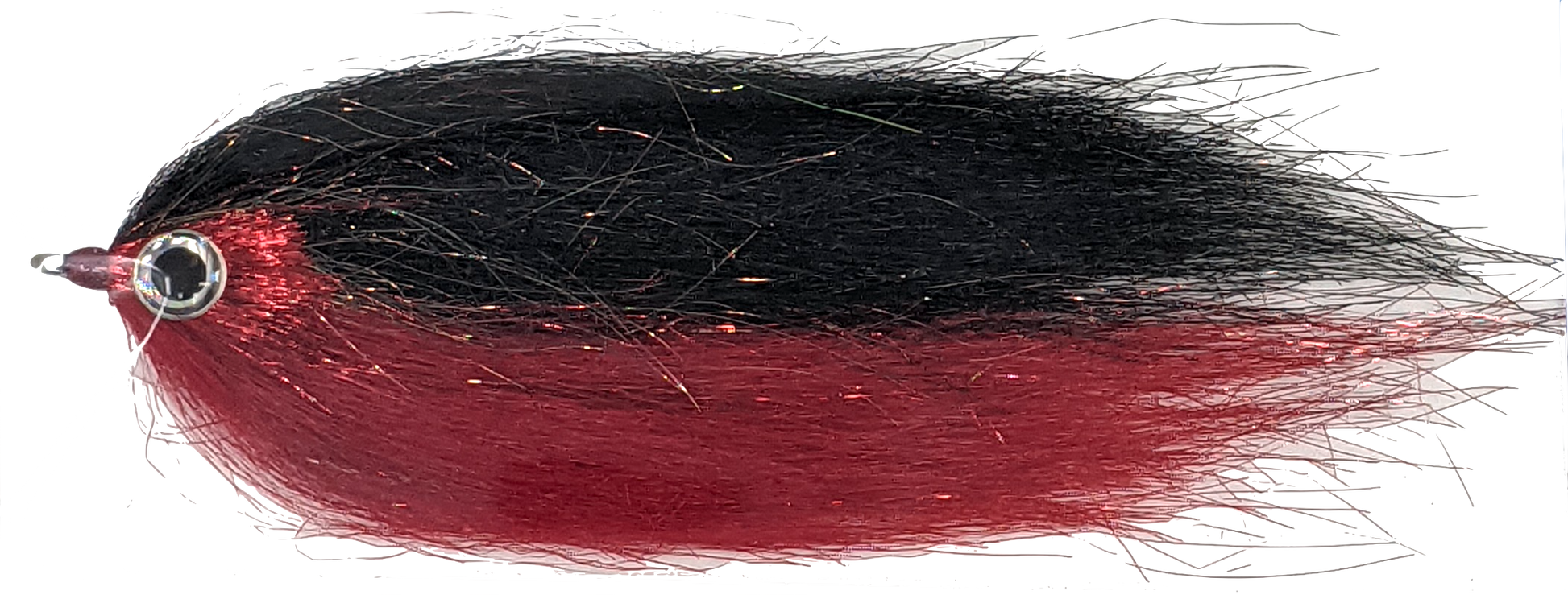 Rainy's CF Baitfish Black/Red / 2/0 Flies