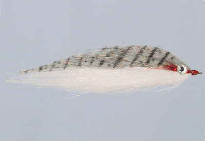 Rainy's CF Baitfish Tandem Grey/White Flies