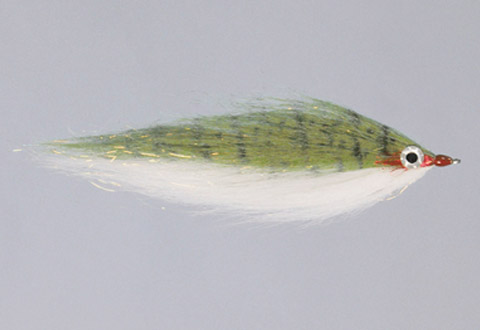 Rainy's CF Baitfish Tandem Olive/White Flies