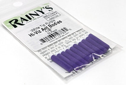 Rainy's Hi-Viz Foam Ant Bodies Purple/White Tip / 1/16 Chenilles, Body Materials