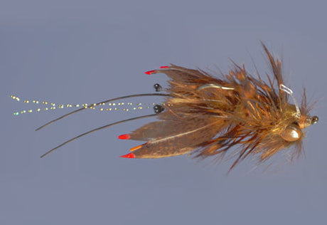 Rainy's Whitlock's NearNuff Crayfish Golden Brown / 6 Flies