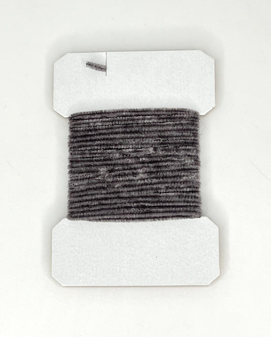 Rayon Chenille Charcoal Gray Fine Chenilles, Body Materials