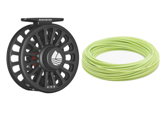 Redington Prespooled Crosswater IV Fly Reel, Black Redington Prespooled Crosswater IV Fly Reel, Black