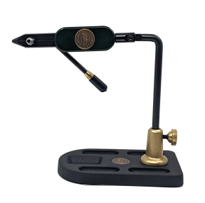Regal Medallion Series Regular Jaw with Aluminum Pocket Base Rustic Pine Fly Tying Vises