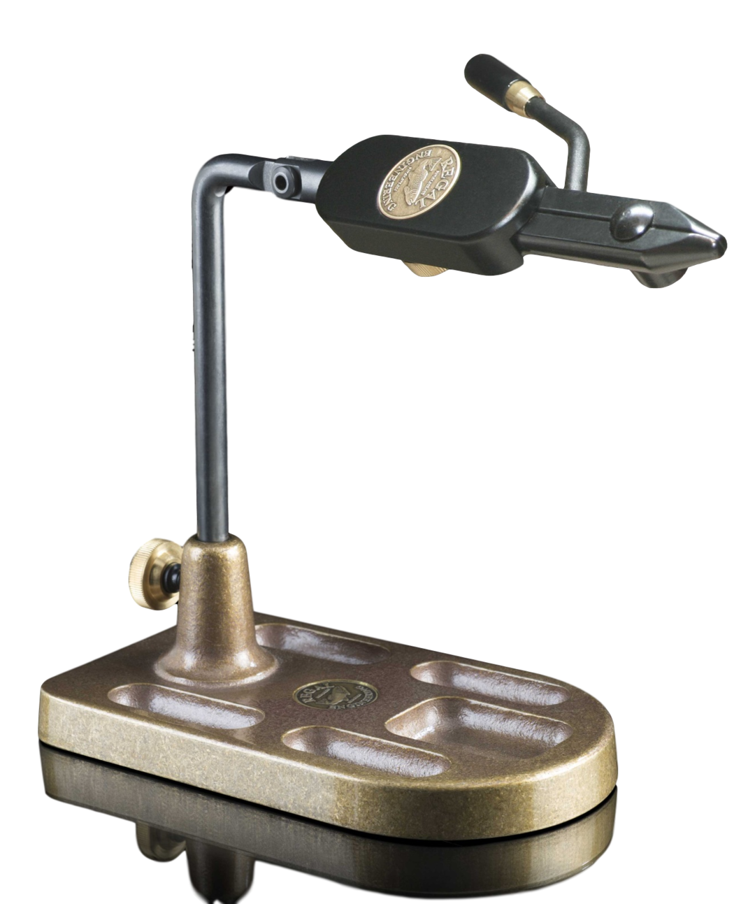 Brass Orvis Vise Regal Medallion Series Shank Head Vise With