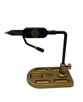 Regal Medallion Series Stainless Jaw with Bronze Pocket Base Fly Tying Vises