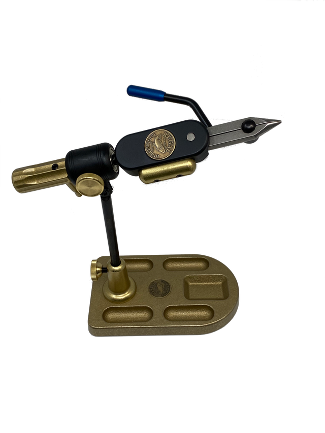 Regal Revolution Vise Stainless Steel Jaws Bronze Pocket Base - Matte Black