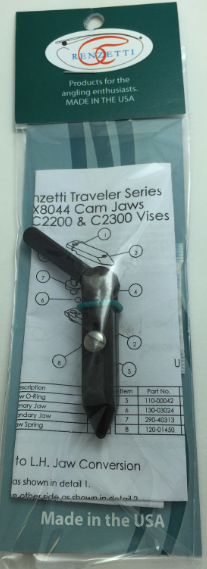 Renzetti Traveler Cam Jaw Assembly X8044 Hook sizes 28-4/0 Default Fly Tying Vises