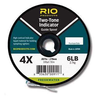 Rio 2-Tone Indicator Guide Spool Black/White / 4x Tippet