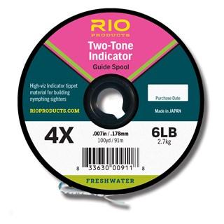 Rio 2-Tone Indicator Guide Spool Pink/Yellow / 4x Tippet
