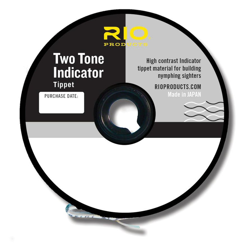 Rio 2-Tone Indicator Tippet black white euro nymphing