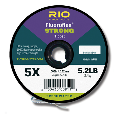 Rio Fluoroflex Strong Tippet 30yd 7X Fluorocarbon Tippet