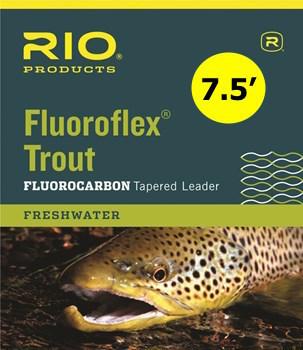 Rio Fluoroflex Trout Leader 7.5 ft. 3x Leaders & Tippet