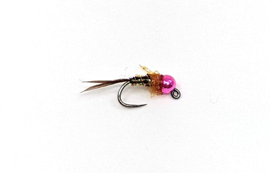 RIO French Dip Jig - Pink Bead Hot Orange / 2.8 / 14 Flies