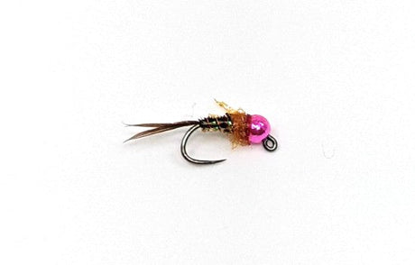 RIO French Dip Jig - Pink Bead Hot Orange / 2.8 / 14 Flies