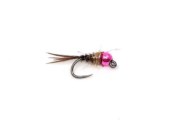 RIO French Dip Jig - Pink Bead Shrimp / 2.8 / 14 Flies