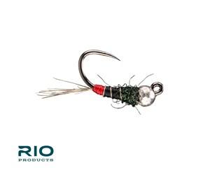 Rio French Nymph Black Red / S2.0 Size 20 Flies