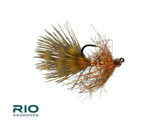 RIO Gold Jigger Brown Flies