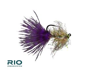 RIO Gold Jigger Purple/Olive Flies