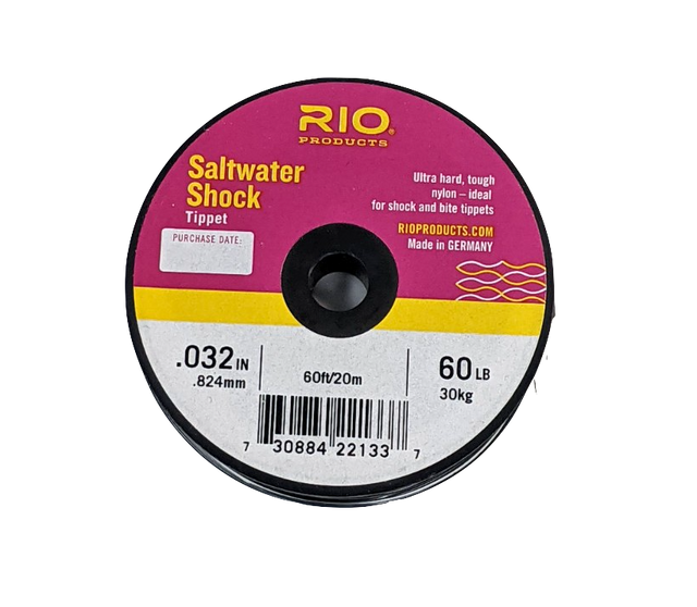 Rio Heavy Saltwater Shock Tippet 60lb, 60ft Leaders & Tippet