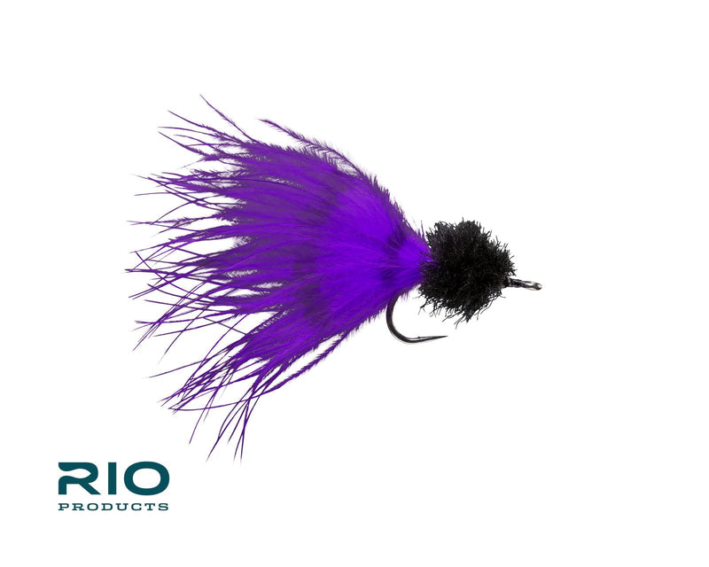 Rio Marabou Toad Barred Black Purple / 1 Flies