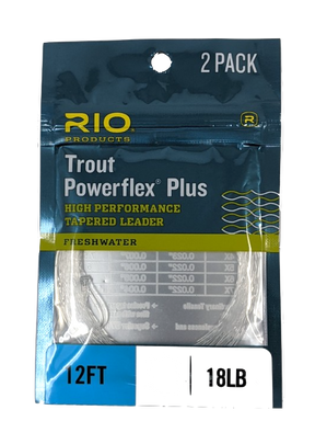 Rio Powerflex Plus 12' Leader 2-Pack Leaders & Tippet