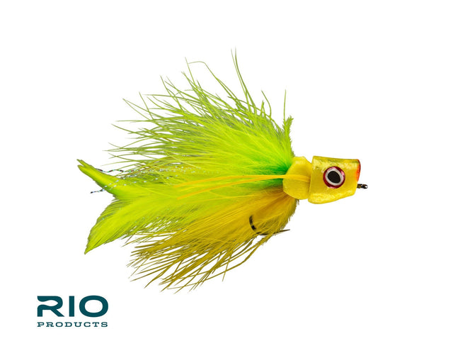 Rio PTO Popper Chartreuse/Yellow / 6 Flies