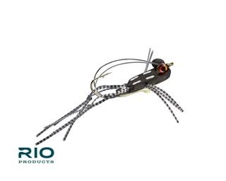 RIO's Foam Slice Frog Black / 2/0 Flies