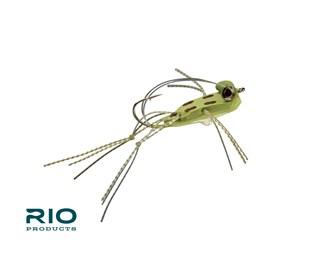 RIO's Foam Slice Frog Olive / 2/0 Flies