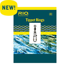 Rio Tippet Rings 2mm Black Nickel Trout Leader Fishing