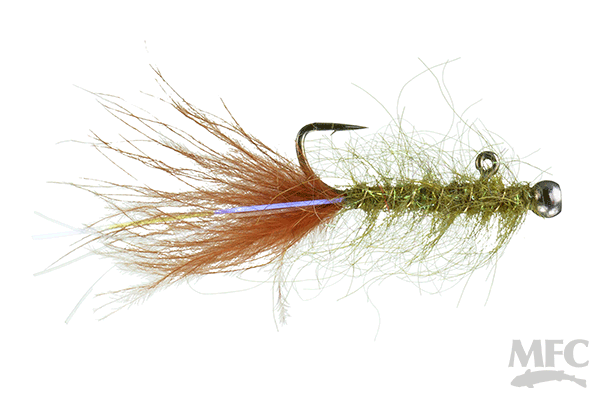 Rowley's Balanced Leech Olive/Burnt Orange Trout Flies