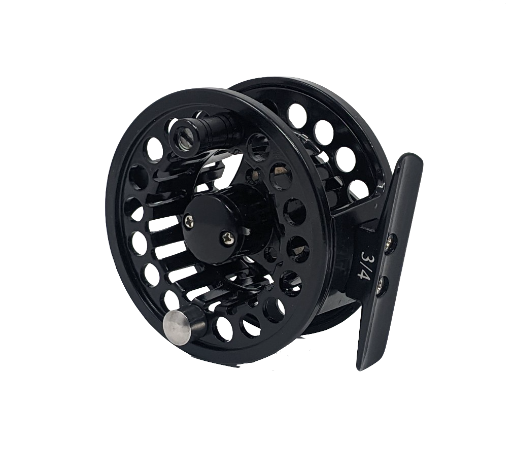 Rudder Sports Fly Reel Black 3/4 Fly Reel