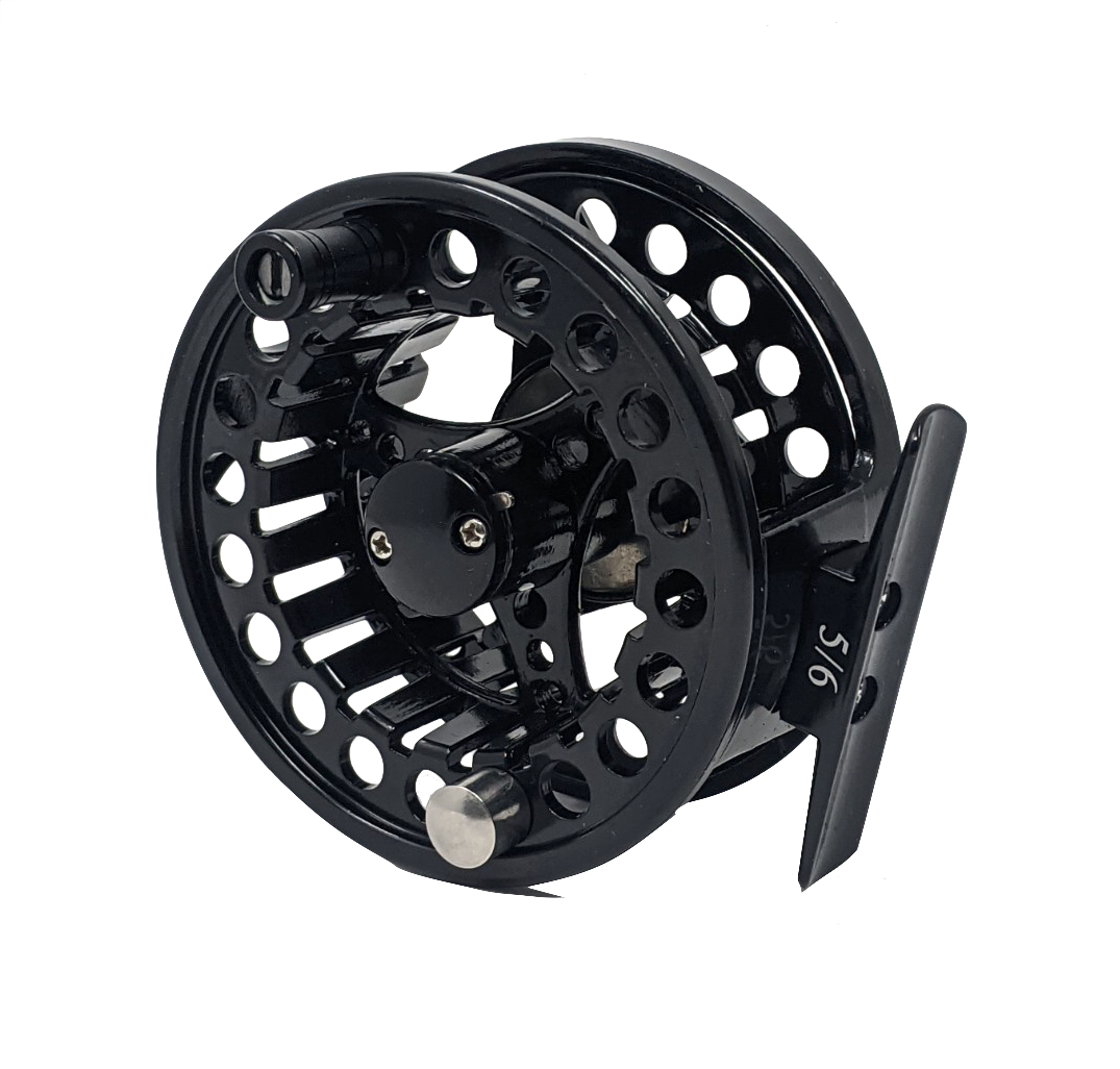 Rudder Sports Fly Reel Black 5/6 Fly Reel