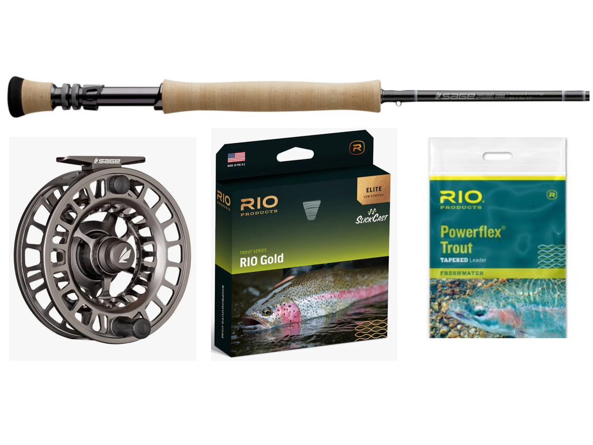 Sage R8 Core Fly Rod Outfit 890-4 (9' 8 Weight) Fly Rods