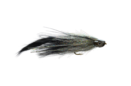 Satkowski's 1.21 Gigawatt Streamer Size 2 Black/Silver Flies