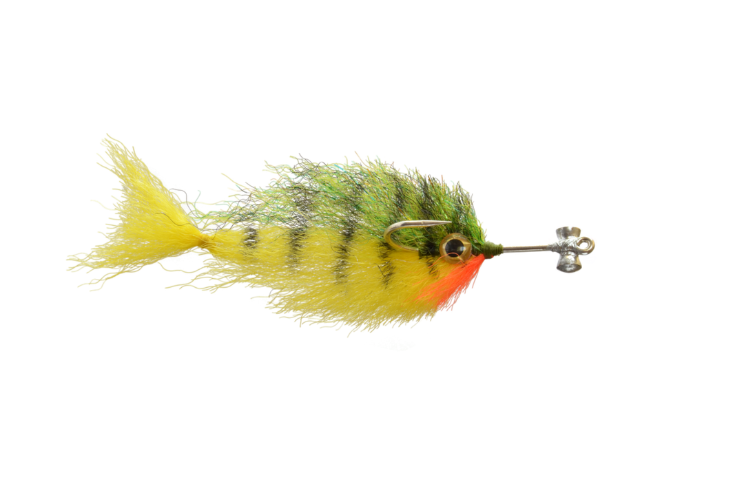 Satkowski's Drop Dead Fred 2/0 Tiger Perch Flies