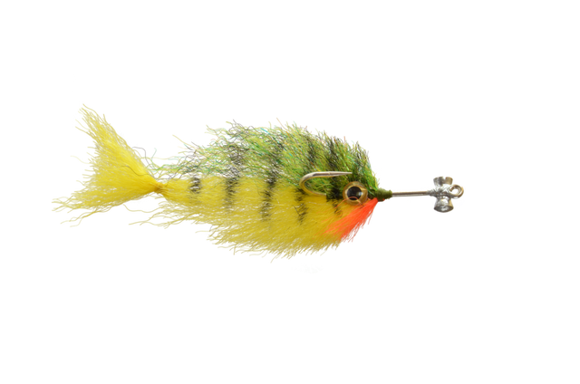 Satkowski's Drop Dead Fred 2/0 Tiger Perch Flies