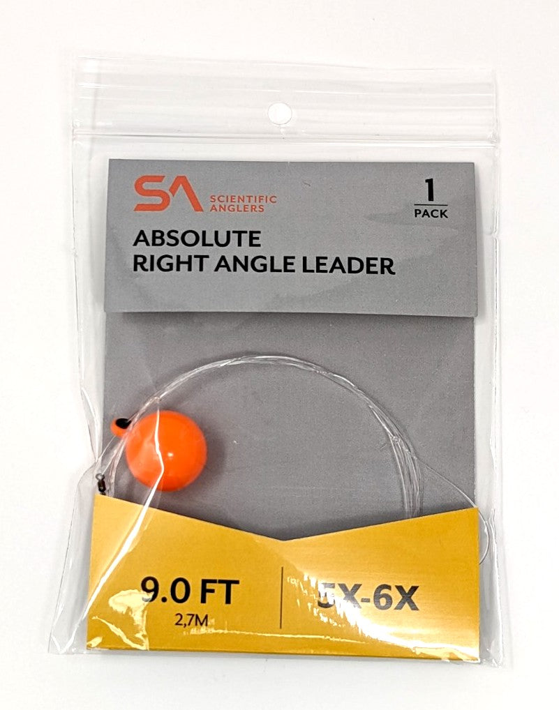 Scientific Anglers Absolute Right Angle Nymph Leader 9' 5x-6x Leaders & Tippet