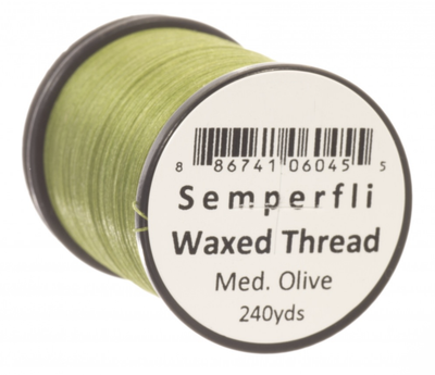 Semperfli Classic Waxed Spyder Thread 18/0 Medium Olive Threads