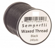 Semperfli Classic Waxed Thread 12/0 Black Threads