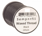 Semperfli Classic Waxed Thread 12/0 Black Threads