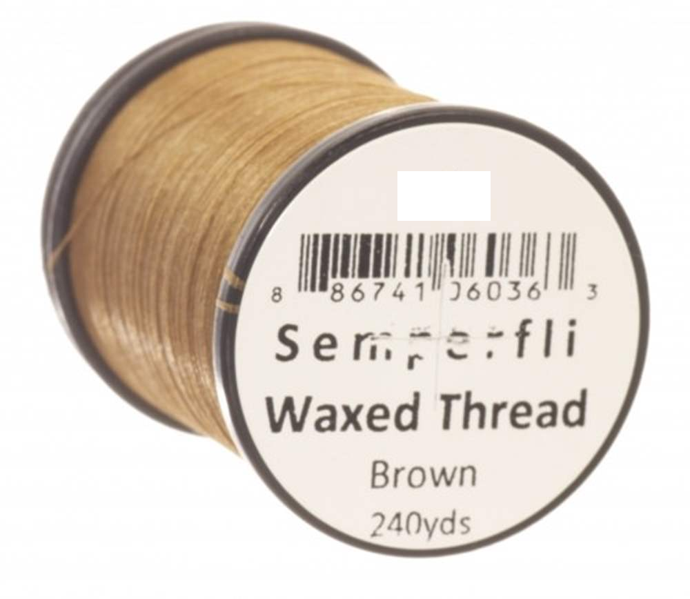 Semperfli Classic Waxed Thread 12/0 Brown Threads