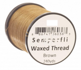 Semperfli Classic Waxed Thread 12/0 Brown Threads